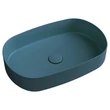 Kép 1/5 - sapho infinity oval kerámiamosdó, 55x36cm, zöld