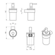 Kép 2/2 - sapho pirenei szappanadagoló 110 ml tejüveg/matt fehér PI8102