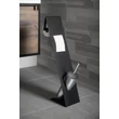 Kép 2/3 - sapho zen Álló WC kefetartó és papírtartó 660 mm króm, matt fekete 11202410