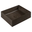 Kép 1/3 - sapho formigo pultra szerelhető mosdó, sötét barna 47,5x13x36,5 cm, FG014