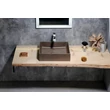 Kép 2/3 - sapho formigo pultra szerelhető mosdó, sötét barna 47,5x13x36,5 cm, FG014