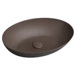 Kép 1/3 - sapho formigo pultra szerelhető mosdó, sötét barna 60x14,5x40 cm, FG024