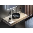 Kép 2/3 - sapho infinity round kerámiamosdó leeresztő nélkül, fekete 36x12 cm, 10NF65036B