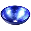 Kép 1/3 - sapho murano pultra szerelhető mosdó, blu kék 40x14 cm, AL5318-65