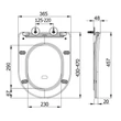 Kép 2/3 - sapho paco slim wc ülőke, soft close, PCS1012