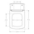Kép 4/5 - sapho purity WC ülőke slim, 40S40200I
