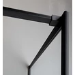 Kép 4/8 - sapho cure black fix zuhanyfal, matt fekete 1000 mm, CB100