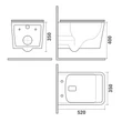 Kép 2/2 - Strohm Teka Formentera rimless fali wc soft close ülőkével 117320000
