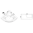 Kép 9/9 - wellis Tivoli E-Drive™, csaptelep nélkül 150x150x58