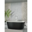 Kép 2/5 - wellis Calabria Matt Black szabadon álló kád 170x80x58