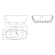 Kép 3/3 - wellis Oval 150 akril térkád 150x75x58