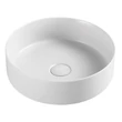 Kép 1/3 - wellis Rose matt fehér pultra építhető porcelán mosdó