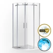 Kép 1/2 - wellis Virgo 90x90 két tolóajtós íves kabin, Easy Cleannel