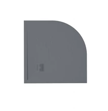 zenon angulare slate zuhanytálca 70x70 cm, antracita