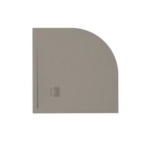 zenon angulare slate zuhanytálca 70x70 cm, mokka