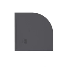 zenon angulare slate zuhanytálca 70x70 cm, nero