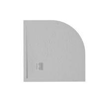 zenon angulare slate zuhanytálca 70x70 cm, perla