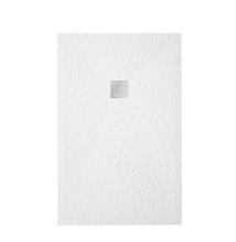 zenon smart slate zuhanytálca 80x80 cm, fehér