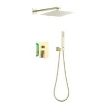 AREZZO design CUBEFIELD falsík alatti zuhanycsaptelep szett, arany, AR-4405G