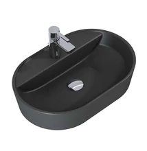 AREZZO design pultra ültethető mosdó BABETTE 62X45 matt antracit