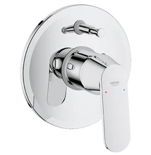 Grohe Eurosmart Cosmopolitan egykaros falba épített kádcsap falon belüli résszel együtt