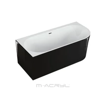 M-Acryl Balance kád 160x75 balos, fekete