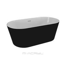 M-Acryl Victory 160x80 szabadon álló kád matt fekete