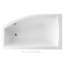 M-Acryl Minima 150x85 balos aszimetrikus kád