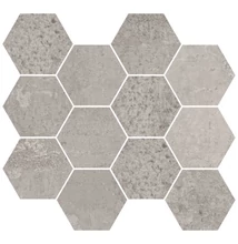 aparici metallic grey natural mosaico hexagonal padló 28x30 cm