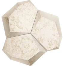 domino alabaster shine white mozaik 19x21 cm