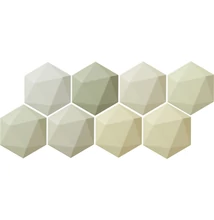 arte origami green hex csempe 11x12,5 cm
