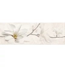 cersanit stone flowers beige inserto dekor 25x75 cm