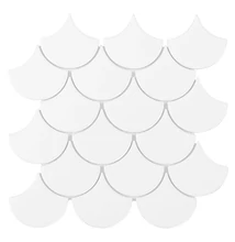 dunin mini fish scale white 88 mozaik 29,6x30 cm