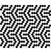 dunin mini hexagon b&amp;w coral mozaik 26x30 cm