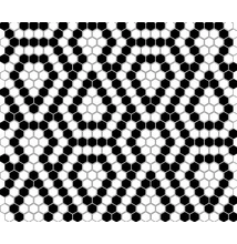 dunin mini hexagon b&amp;w lace mozaik 26x30 cm