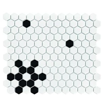 dunin mini hexagon b&amp;w snow mozaik 26x30 cm