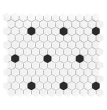 dunin mini hexagon b&amp;w spot mozaik 26x30 cm