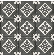 EQUIPE ART NOUVEAU PADUA BLACK 20X20
