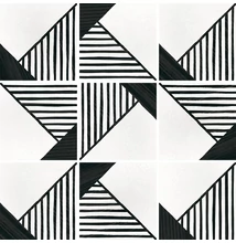 equipe caprice deco origami b&w 20x20 cm
