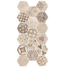 equipe hexatile cement garden sand 20x17,5 cm