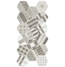 equipe hexatile cement geo grey 20x17,5 cm