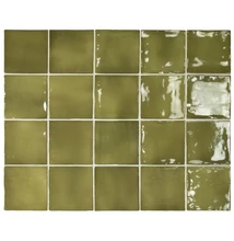 equipe manacor basil green csempe 10x10 cm