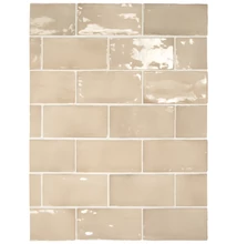 equipe manacor beige argile csempe 7,5x15 cm