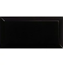 equipe metro black csempe 7,5x15 cm
