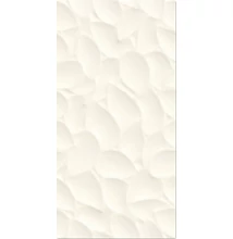 love genesis leaf white matt ret csempe 30x60 cm