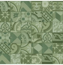 marazzi d_segni blend decoro mix verde M61K 10x10 cm