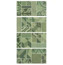 marazzi d_segni blend verde mosaico M8WN 19x38 cm