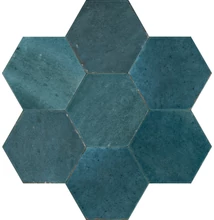 marazzi lume esagona blue csempe MFFF 21x18,2 cm