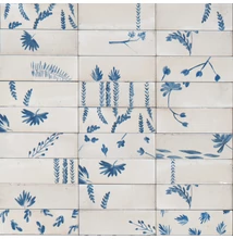 marazzi rice natural decoro leaf csempe M96U 5x15 cm