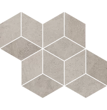 paradyz pure city grys romb hexagon mosaic 20,4x23,8 cm